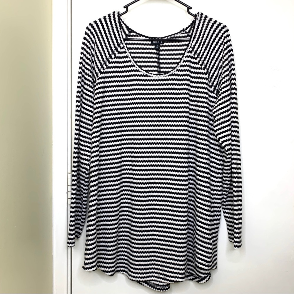 Torrid Knit striped Light Weight Sweater Tunic